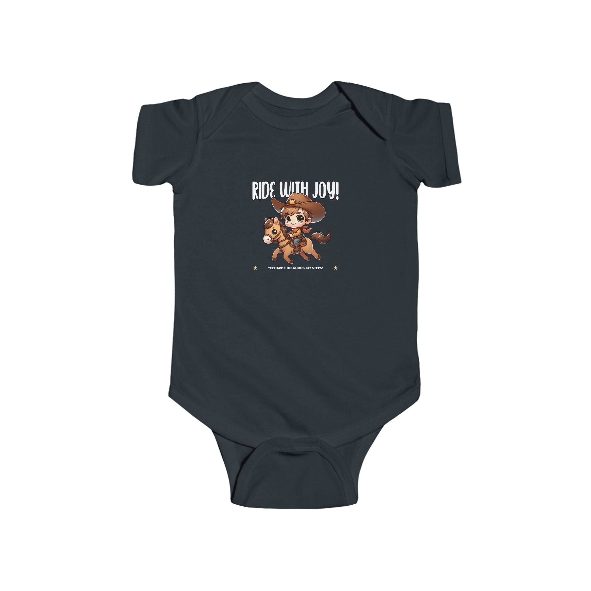 J316?Ride With Joy! Baby Bodysuit