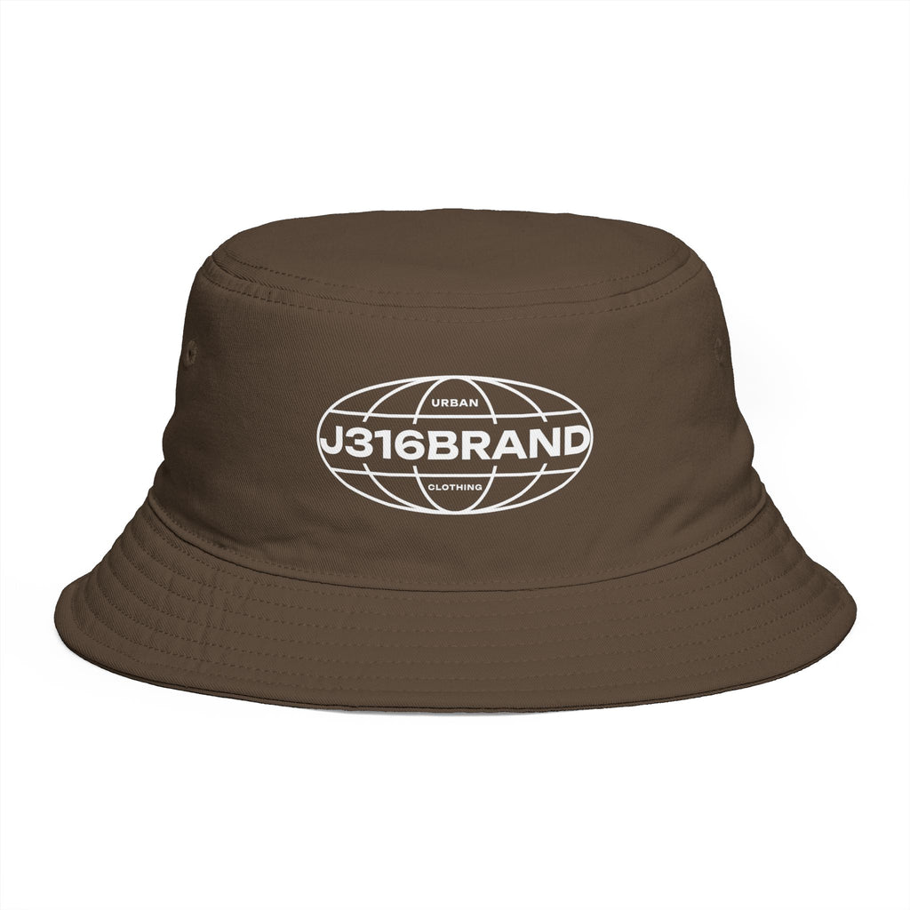 J316 Globe Logo Bucket Hat