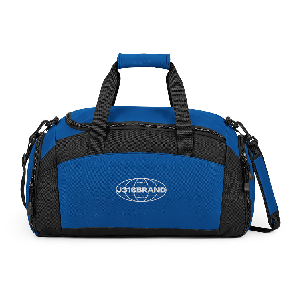 J316Brand Globe Logo Gym Duffel Bag