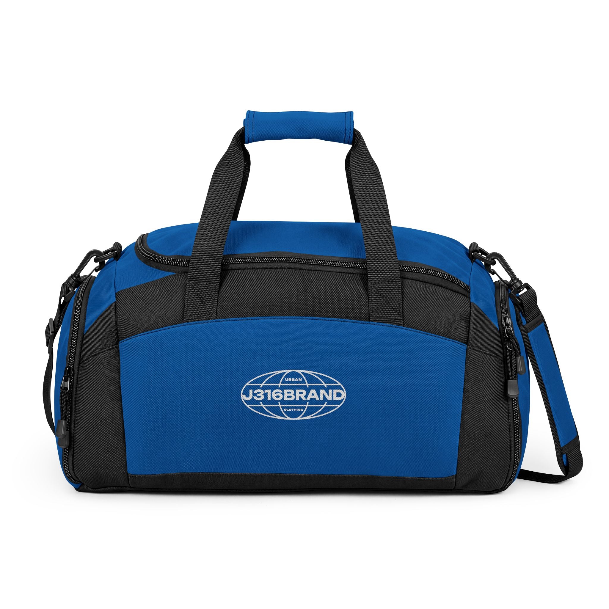 J316Brand Globe Logo Gym Duffel Bag