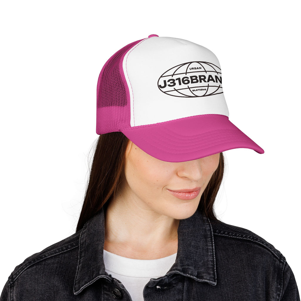 J316 Globe Foam Trucker Hat Dark