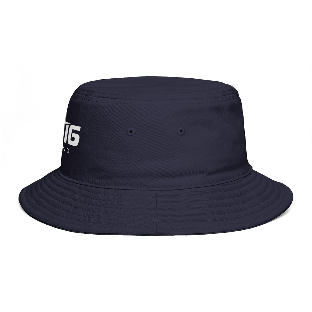 JS16 Drift Logo Bucket Hat — Black Embroidered Streetwear Sun Hat