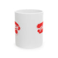 Ceramic Mug — Bold Red Graffiti 'Theh' Coffee Cup (11oz, 15oz)