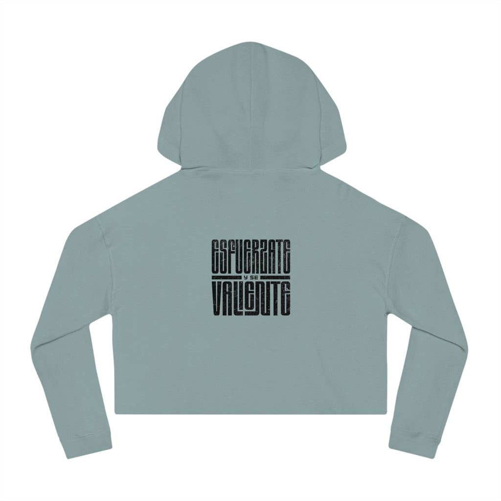 J316 Esfuérzate y se Valiente Cropped Hoodie