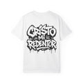 Cristo Mi Redentor Graphic T-Shirt — Spanish Faith Tee with Bold Graffiti Back