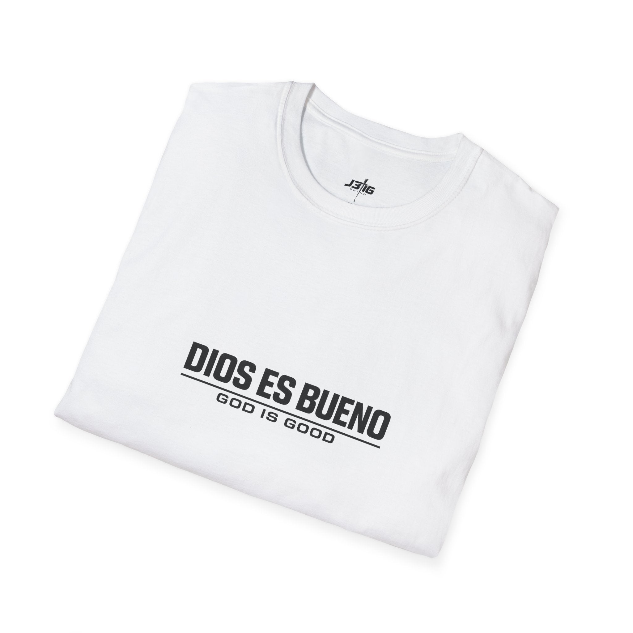 T-Shirt — "Dios Es Bueno / God Is Good" Minimal Faith Graphic
