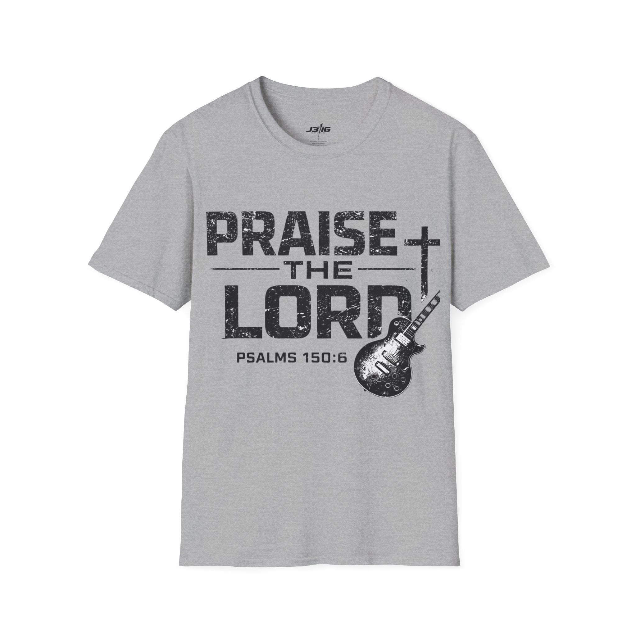 Praise the Lord T-Shirt — Psalms 150:6 Guitar Christian Tee