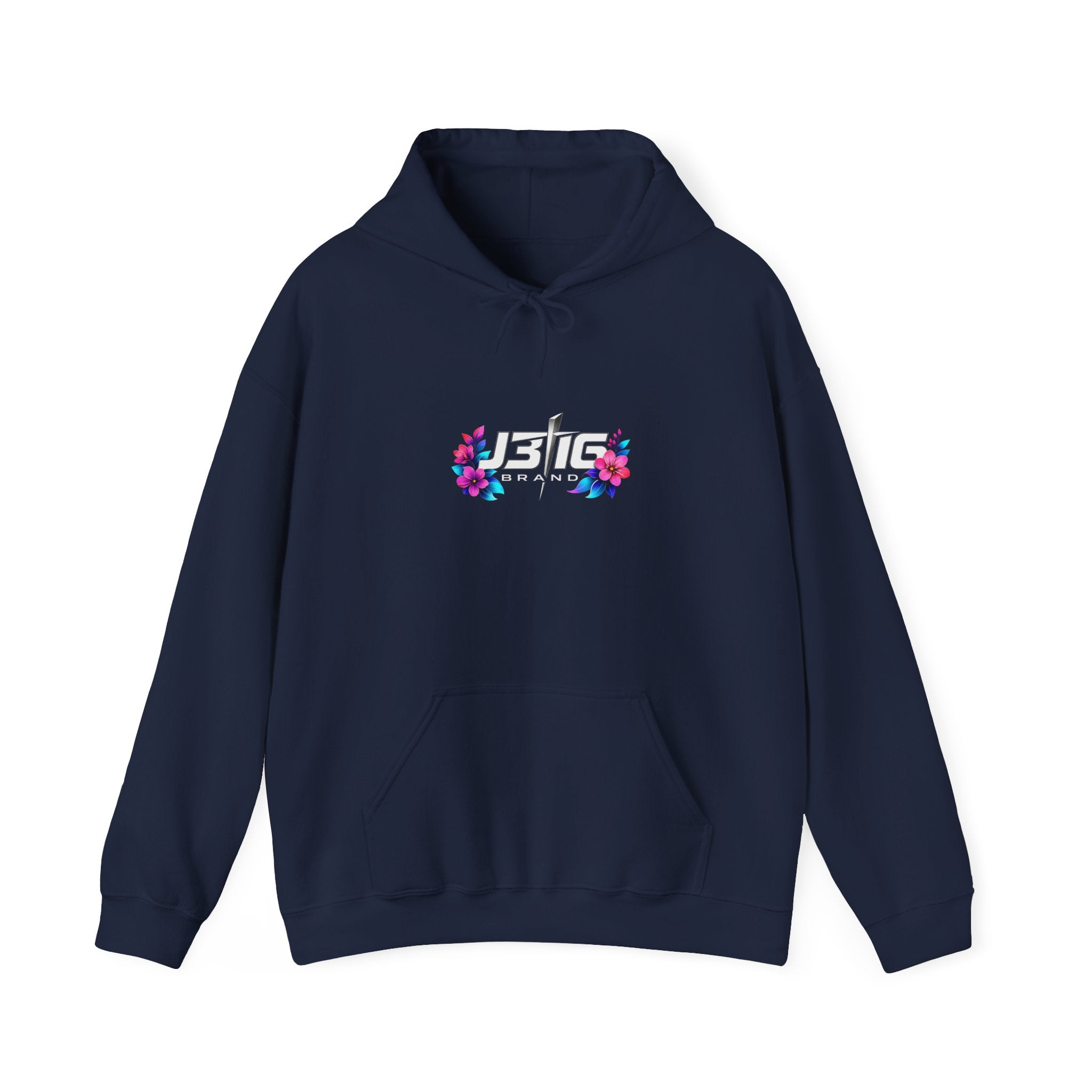 Hoodie - Retro Floral 'Just Be' Graphic Hooded Sweatshirt