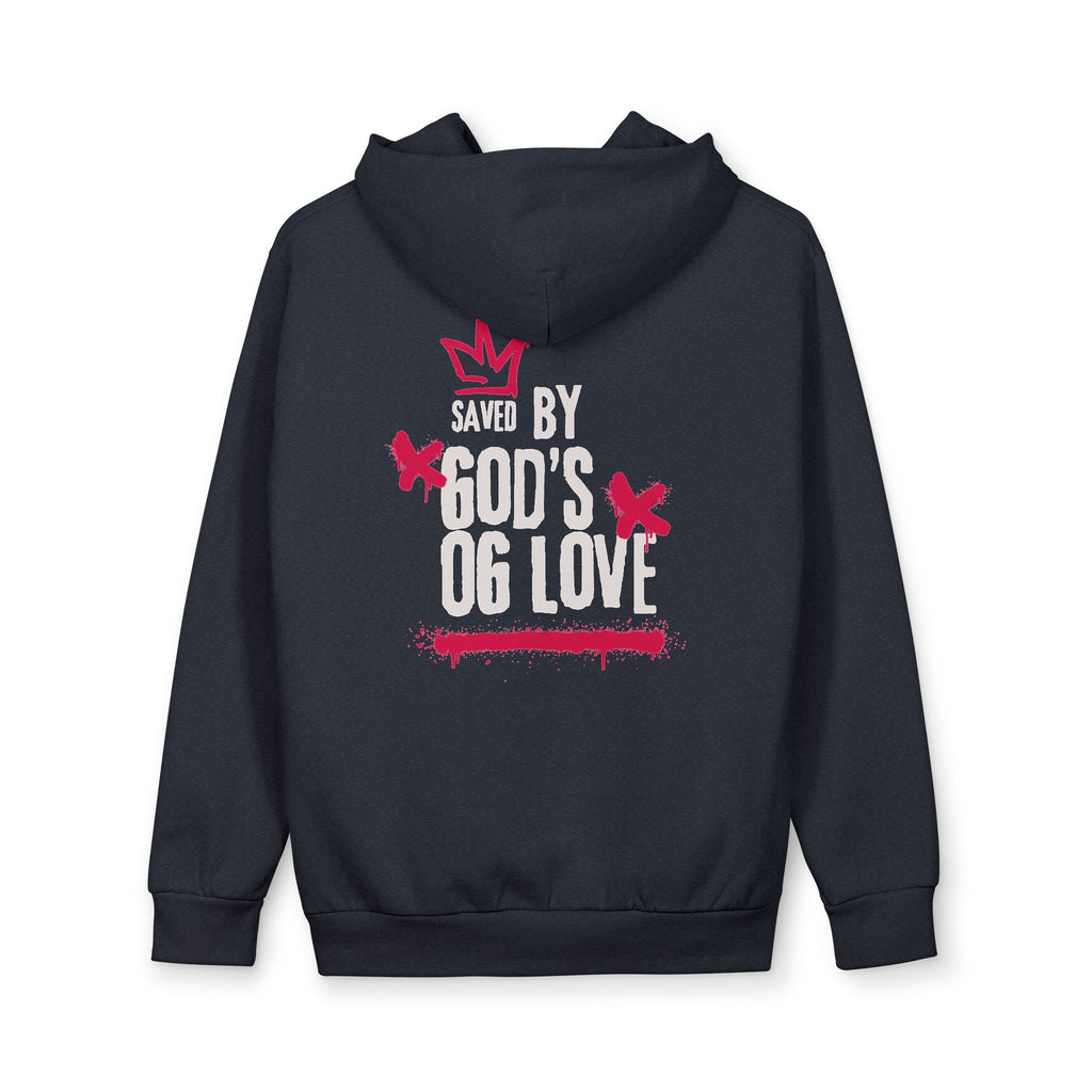 Saved By God's OG Love Hoodie Dark