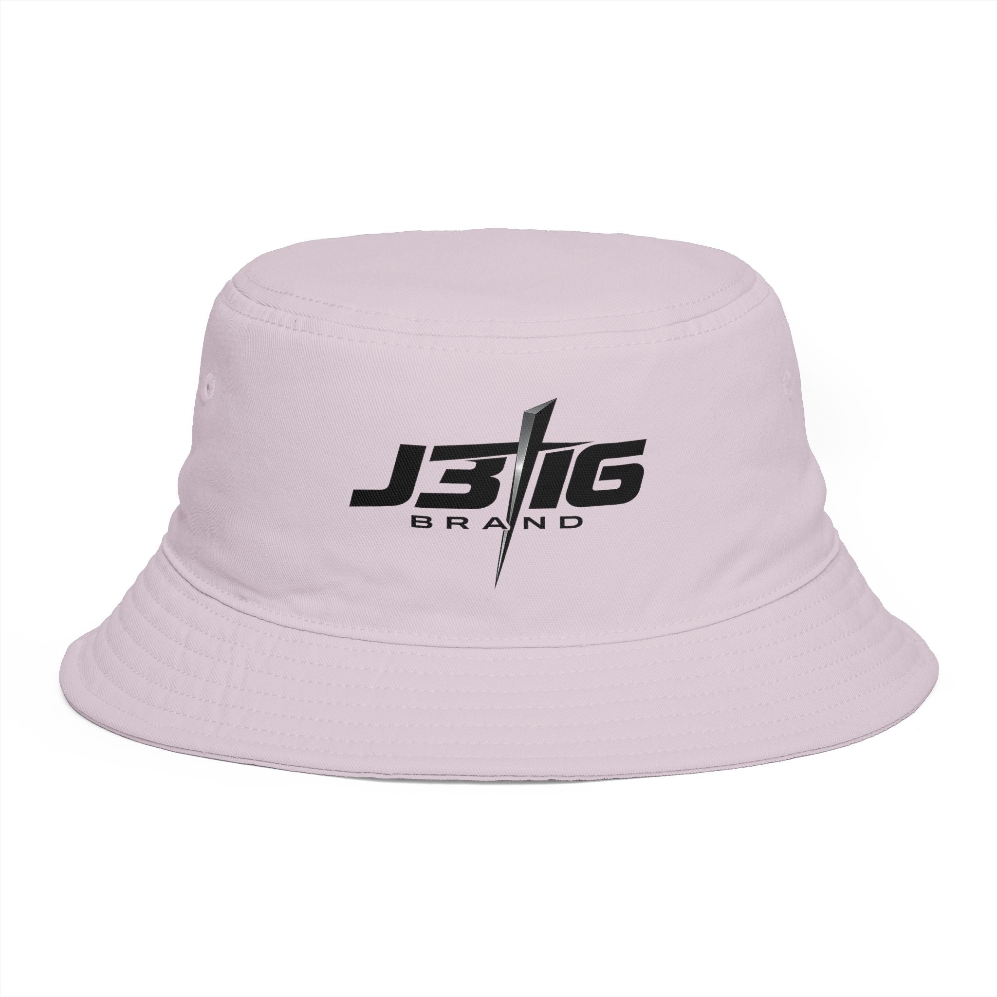 Minimalist JBIG Logo Bucket Hat — Casual Streetwear Sun Protection