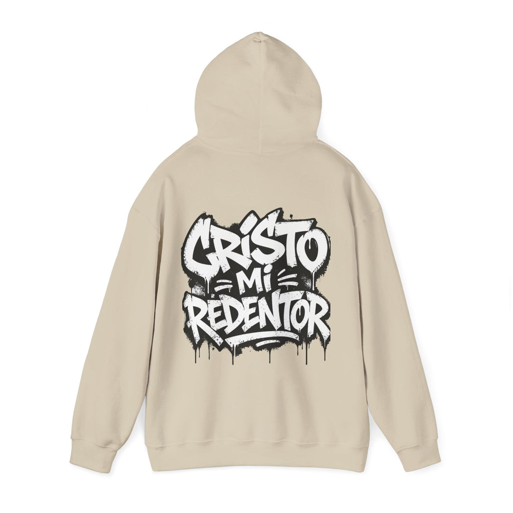 Cristo Mi Redentor Hoodie — Graffiti Christian Faith Sweatshirt
