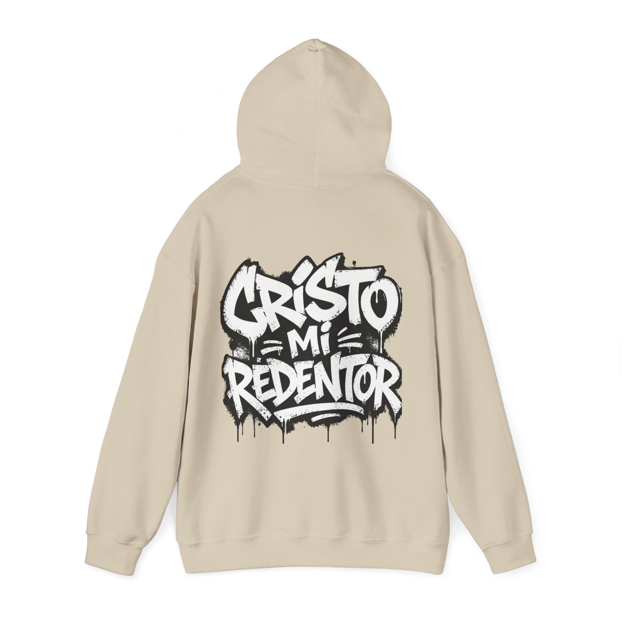 Cristo Mi Redentor Hoodie — Graffiti Christian Faith Sweatshirt