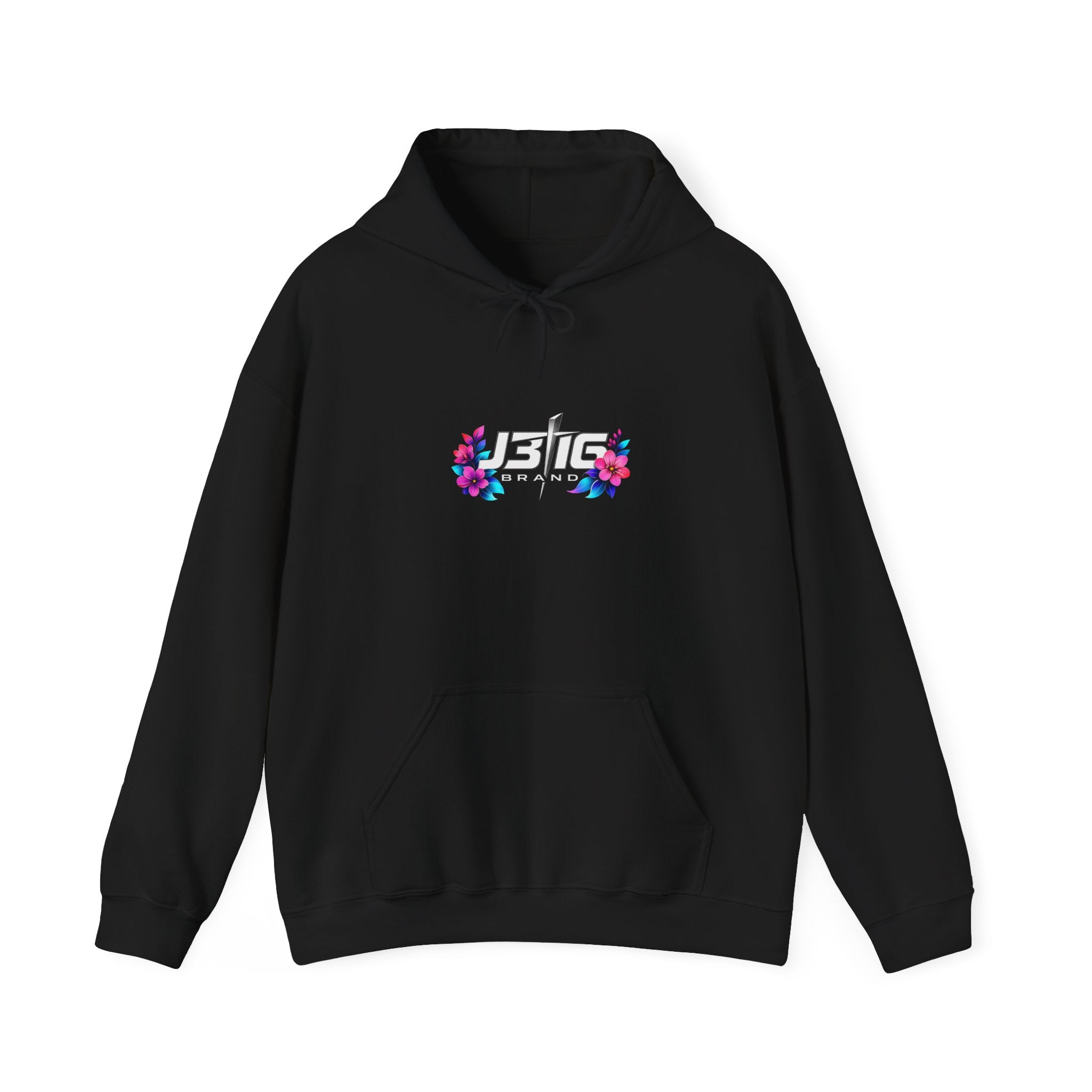 Hoodie - Retro Floral 'Just Be' Graphic Hooded Sweatshirt