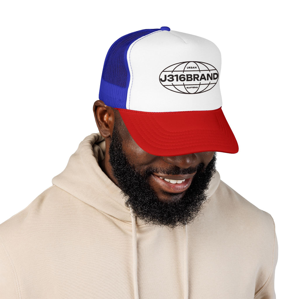 J316 Globe Foam Trucker Hat Dark