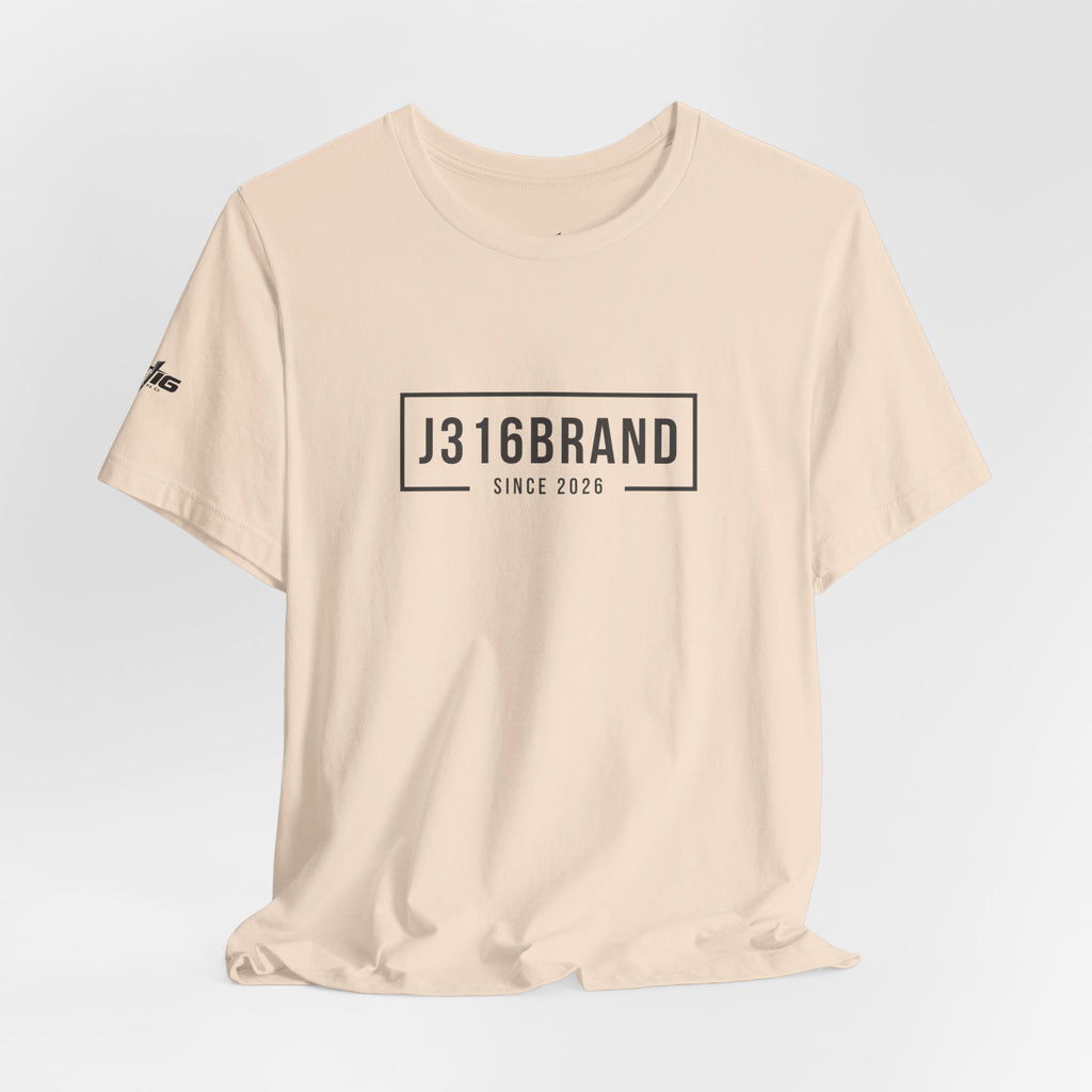 J316BRAND Graphic Tee — Minimal Box Logo T-Shirt