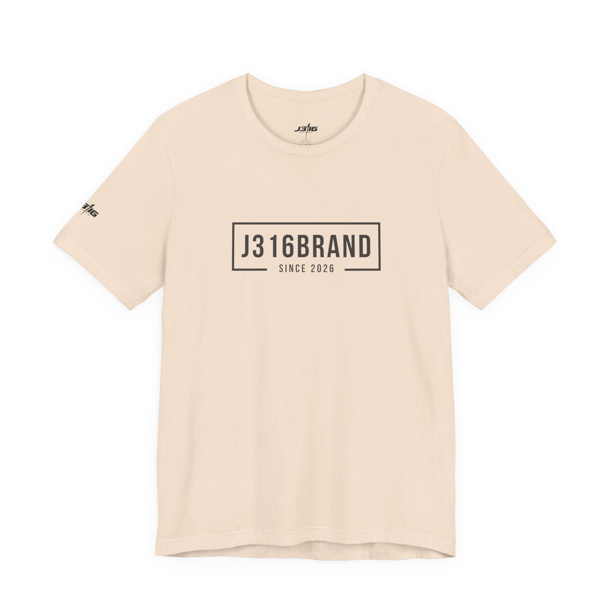 J316BRAND Graphic Tee — Minimal Box Logo T-Shirt