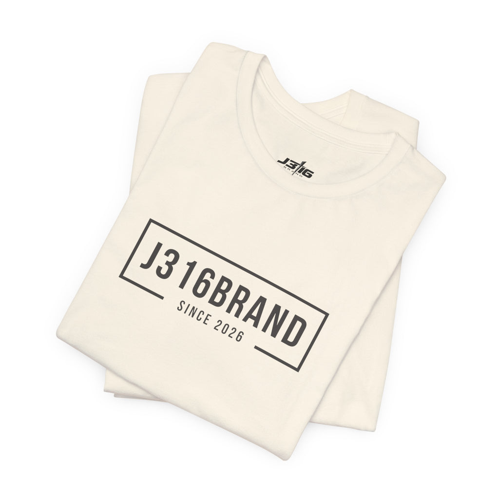 J316BRAND Graphic Tee — Minimal Box Logo T-Shirt