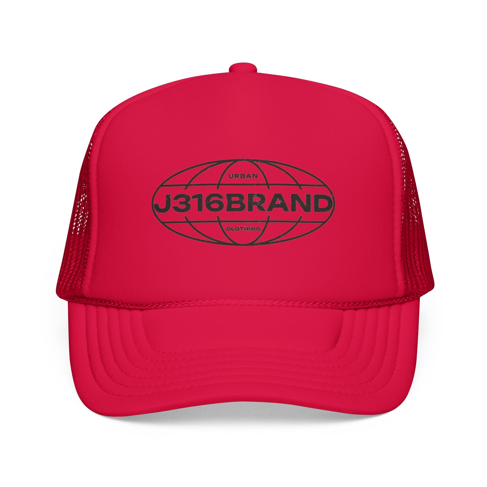 J316 Globe Foam Trucker Hat Dark