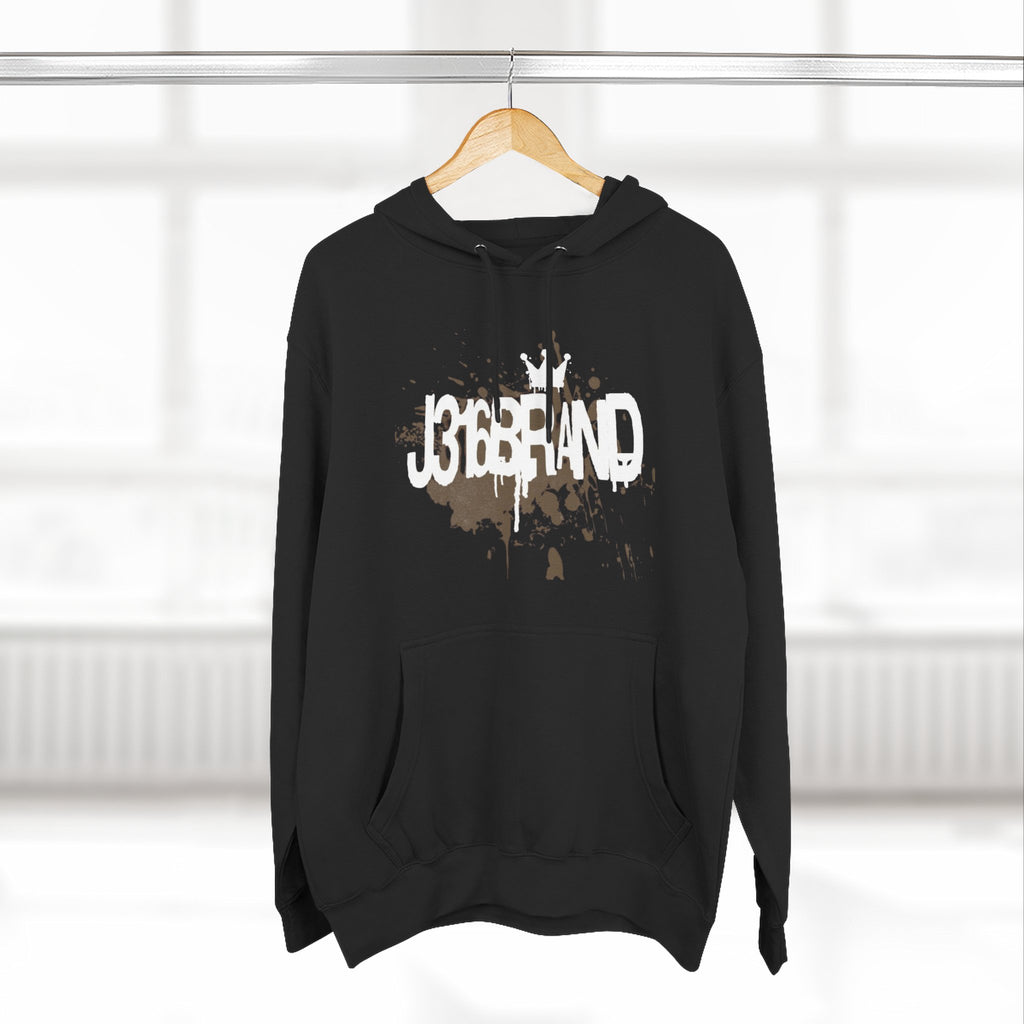 J316  Grunge Logo Hoodie