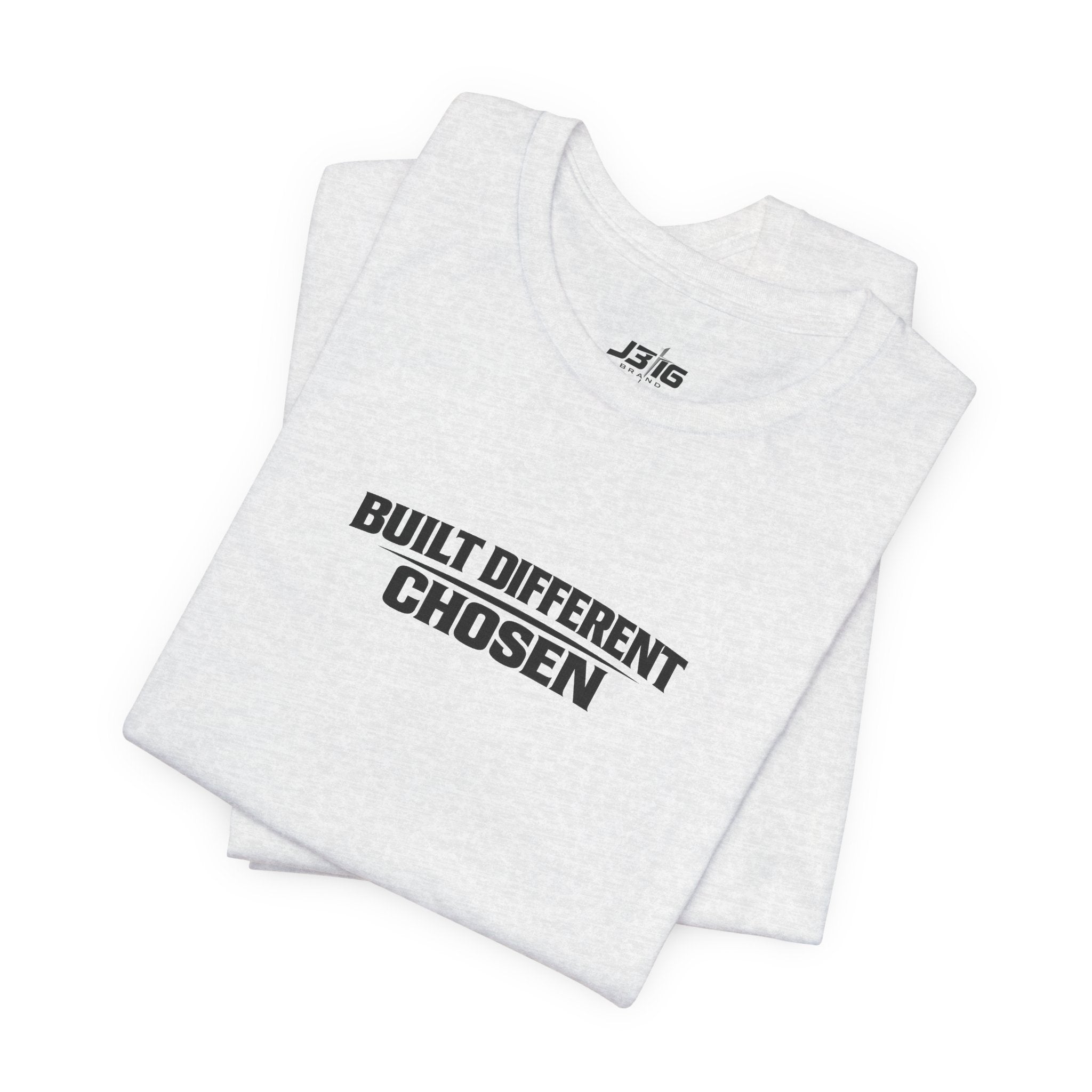 Built Different Chosen Tee — Motivational Minimalist Graphic T-Shirt