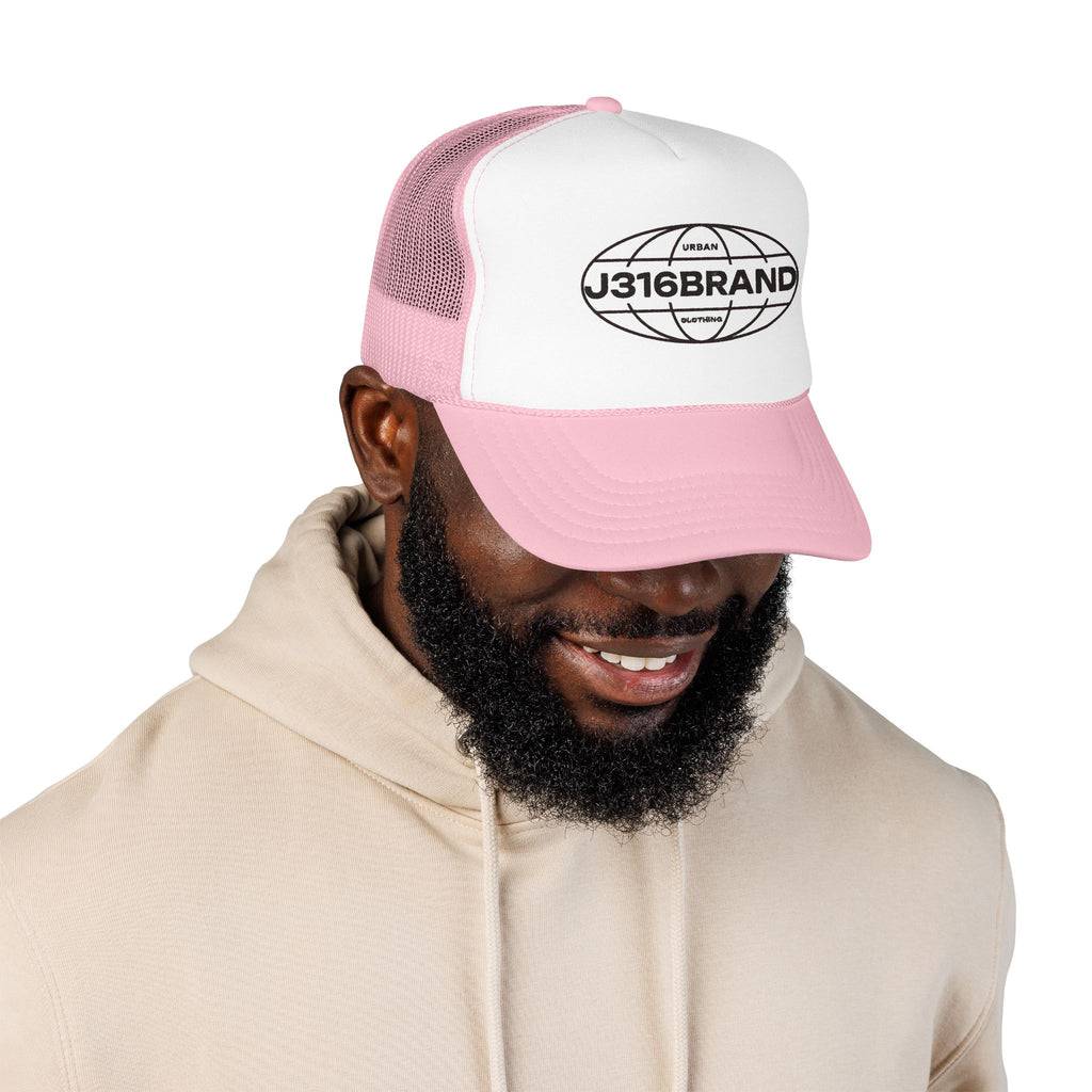 J316 Globe Foam Trucker Hat Dark