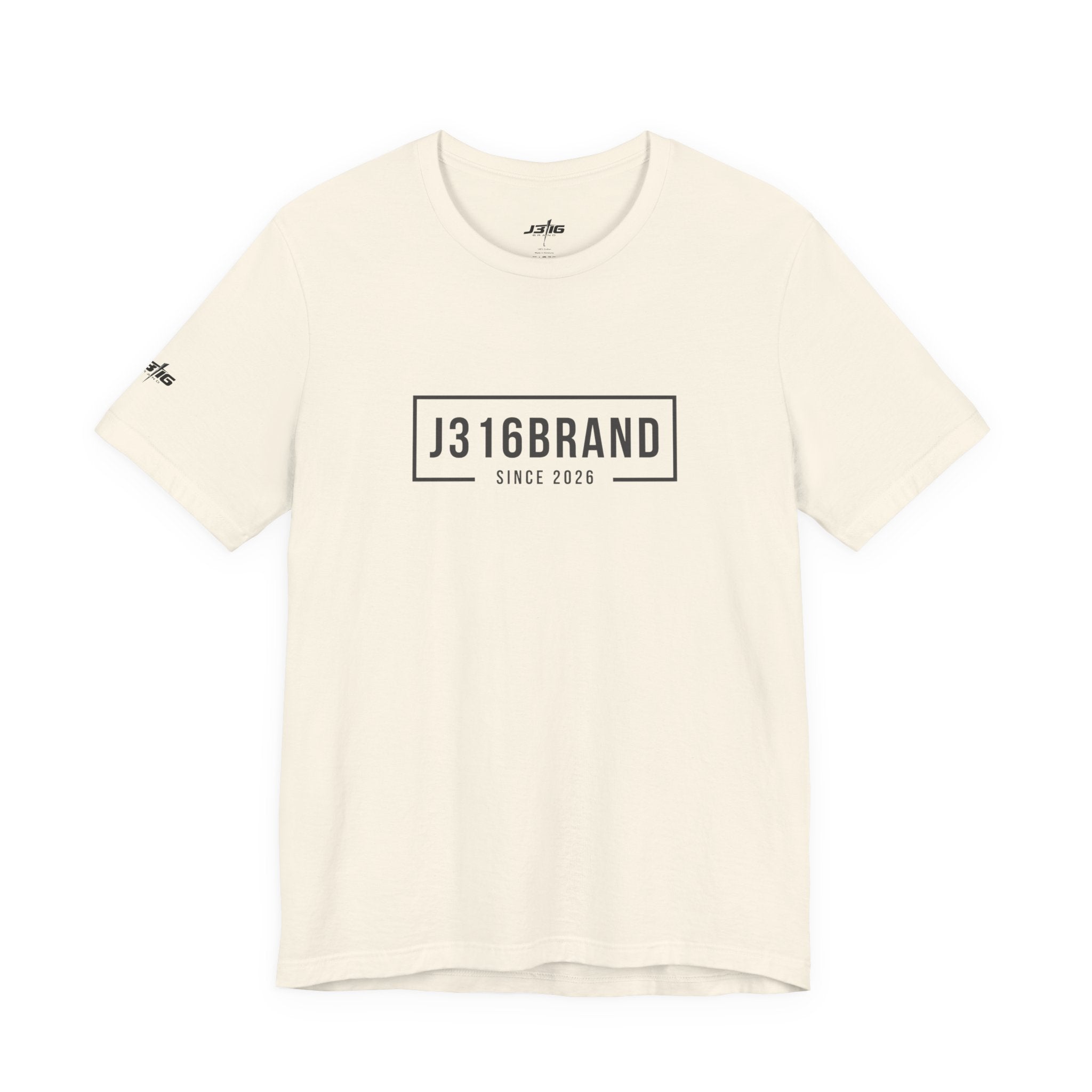J316BRAND Graphic Tee — Minimal Box Logo T-Shirt