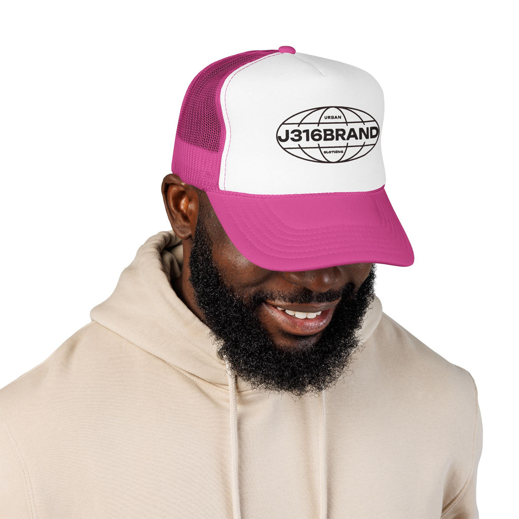 J316 Globe Foam Trucker Hat Dark