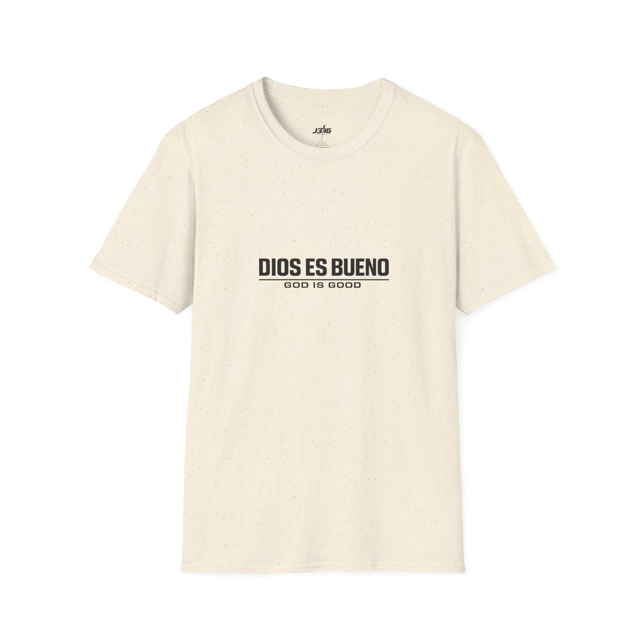 T-Shirt — "Dios Es Bueno / God Is Good" Minimal Faith Graphic