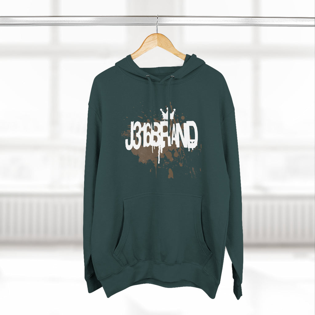 J316  Grunge Logo Hoodie