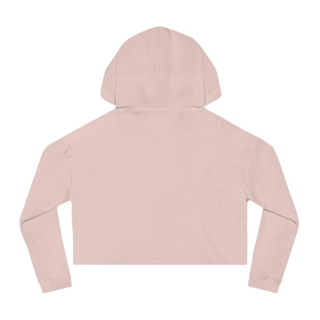 J316 Handwritten logo crop hoodie