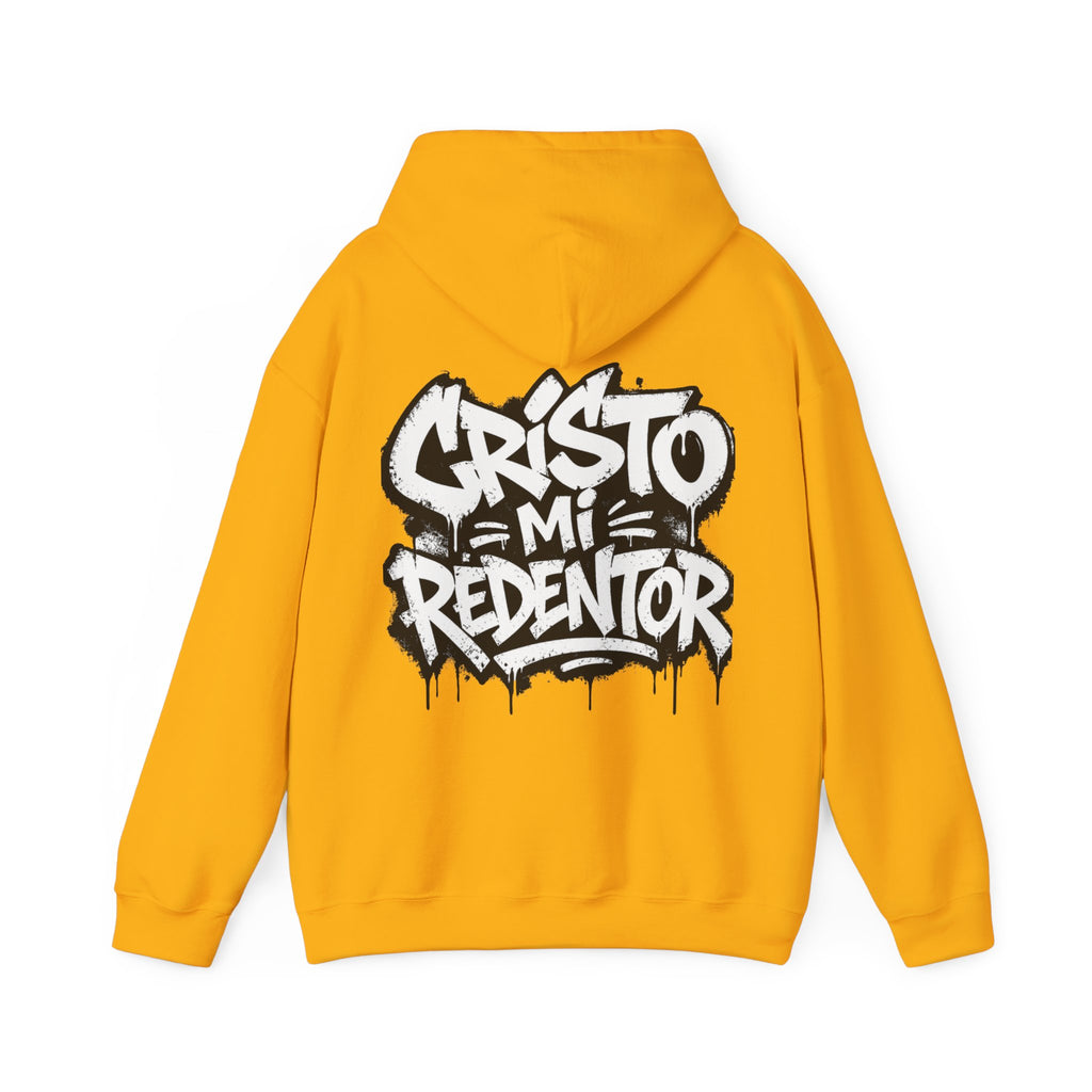 Cristo Mi Redentor Hoodie — Graffiti Christian Faith Sweatshirt