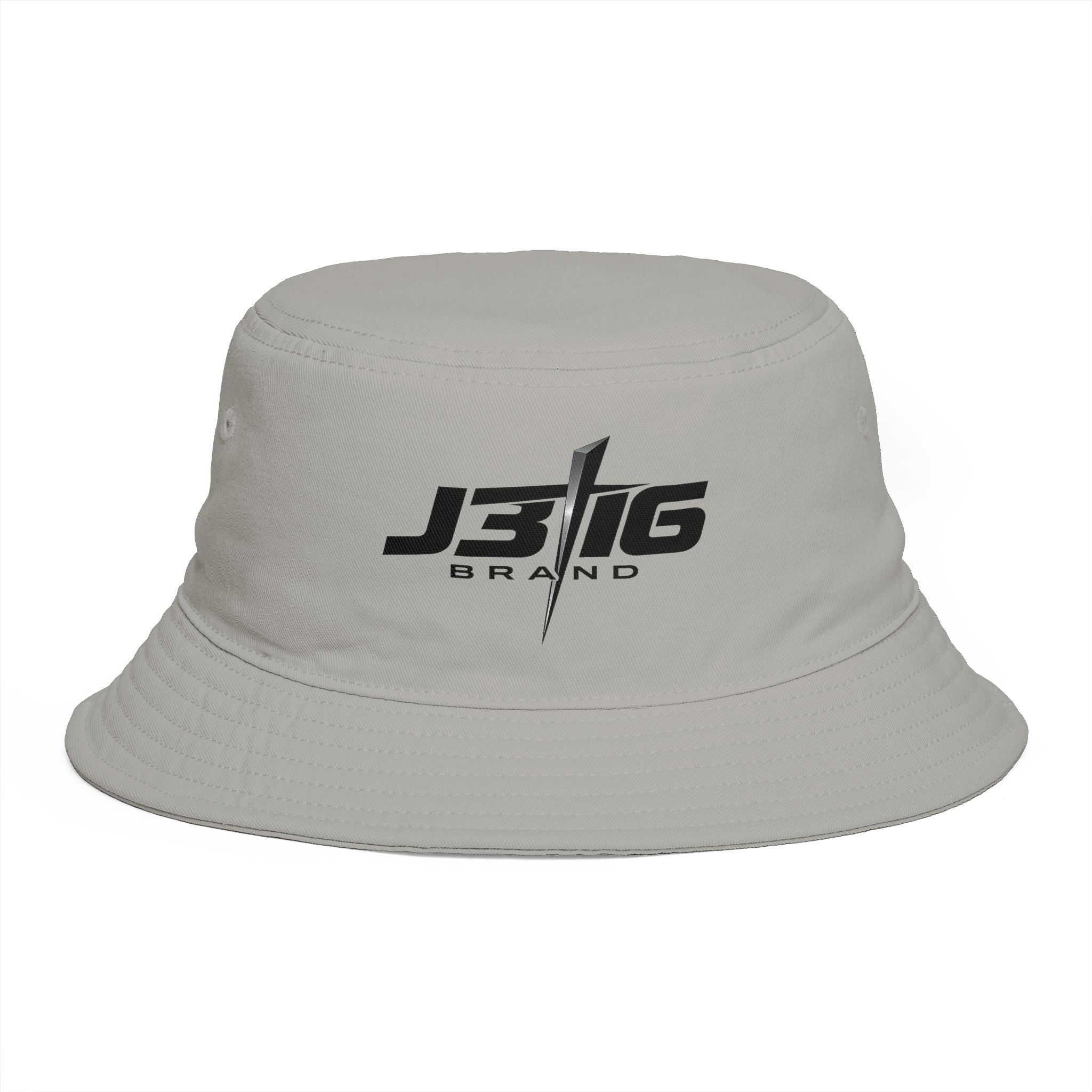 Minimalist JBIG Logo Bucket Hat — Casual Streetwear Sun Protection
