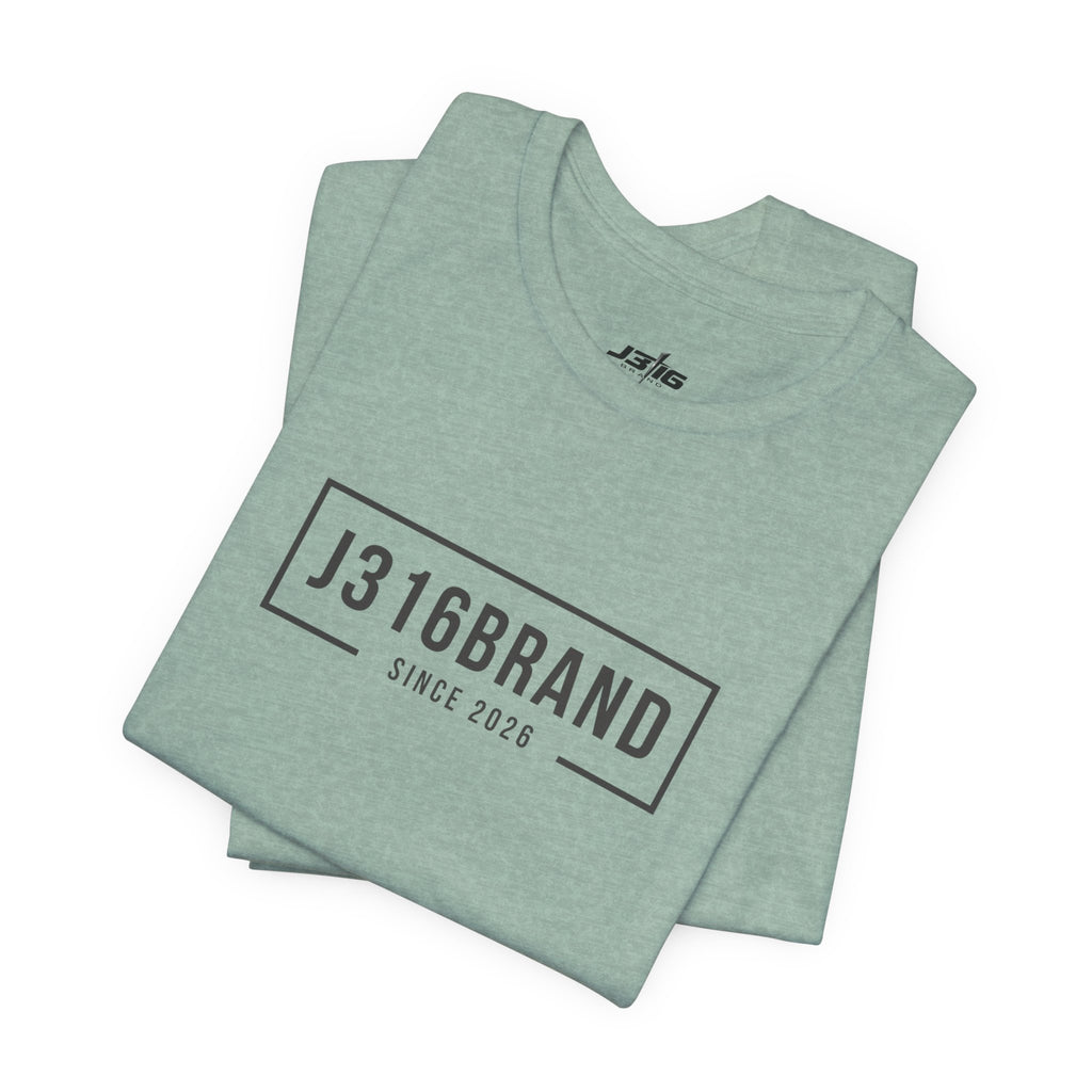 J316BRAND Graphic Tee — Minimal Box Logo T-Shirt