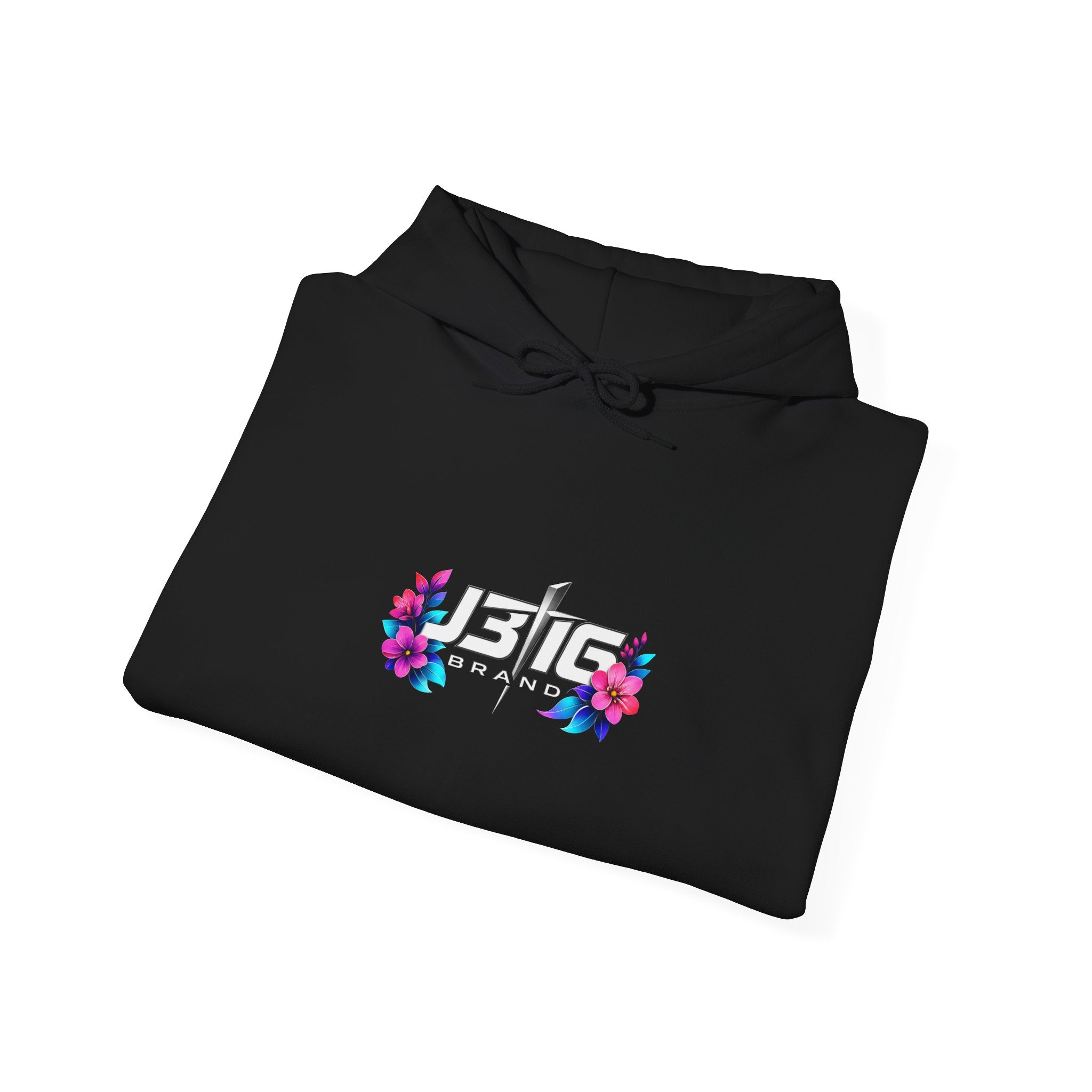 Hoodie - Retro Floral 'Just Be' Graphic Hooded Sweatshirt