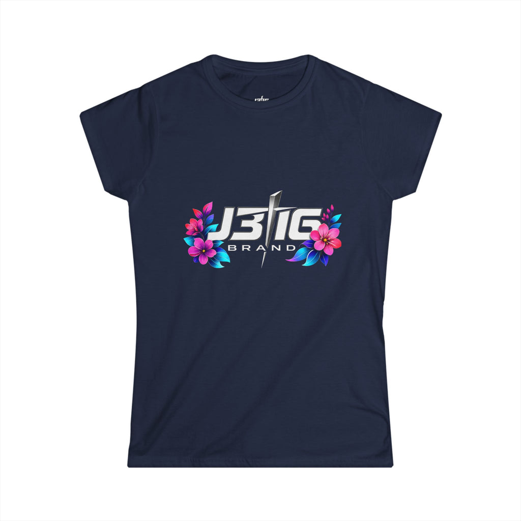 Women's Tee — 'JBIG Brand' Floral Logo Graphic Shirt