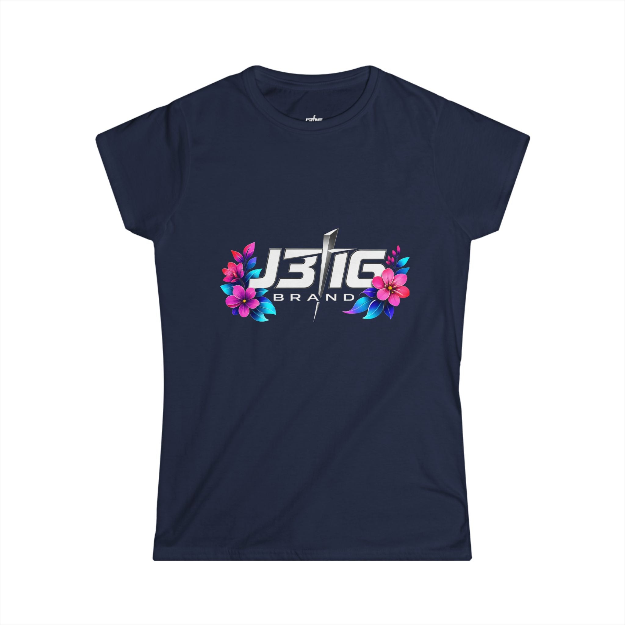 Women's Tee — 'JBIG Brand' Floral Logo Graphic Shirt