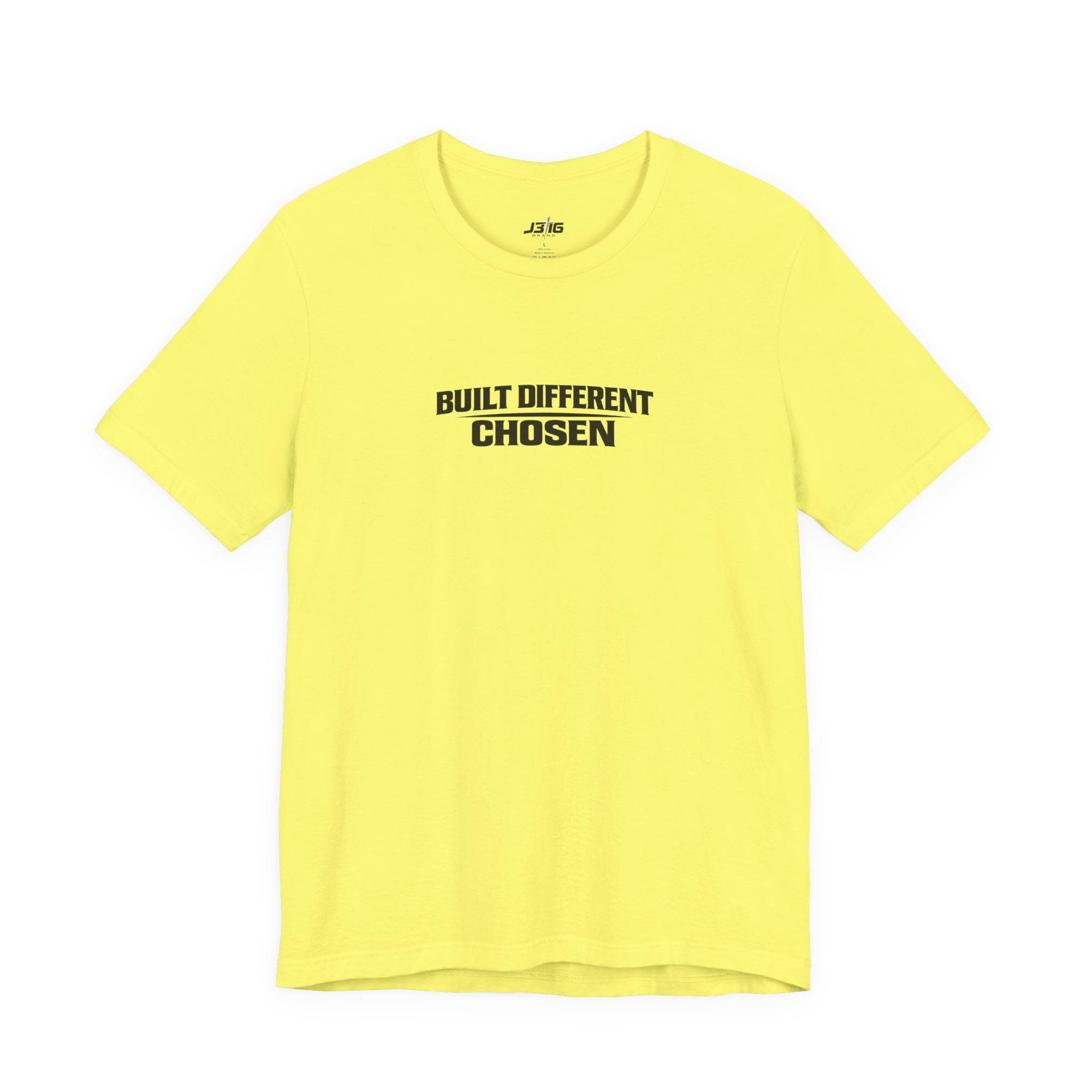 Built Different Chosen Tee — Motivational Minimalist Graphic T-Shirt